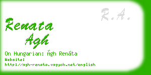 renata agh business card