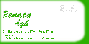 renata agh business card